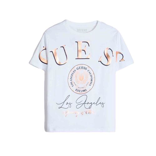 Playera casual para jovencita Guess blanco j5ri28k8hm4-g01