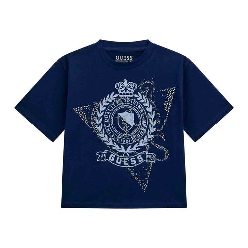 Playera casual para jovencita Guess azul j5ri30k6yw4-g7h