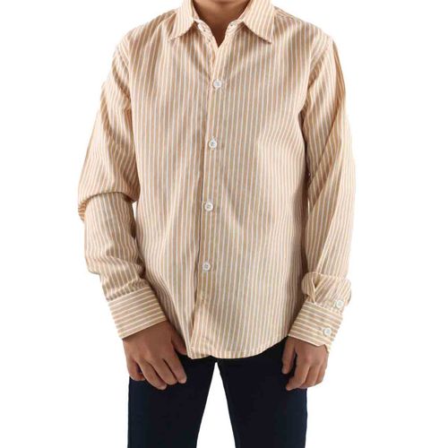 Camisa casual para joven Lyon beige 223293-202