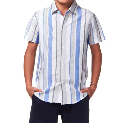 Camisa casual para niño Lyon gris 221411-103