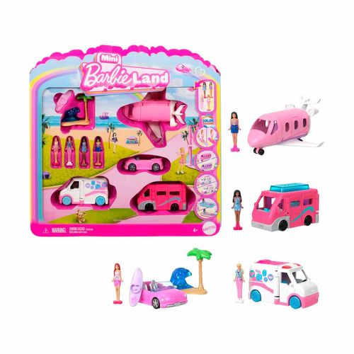 Paquete de vehículos mini barbieland barbie jgl30