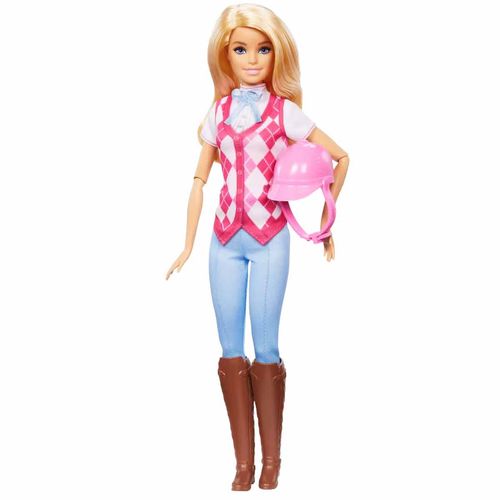 Muñeca Barbie Malibí equitación hxj38