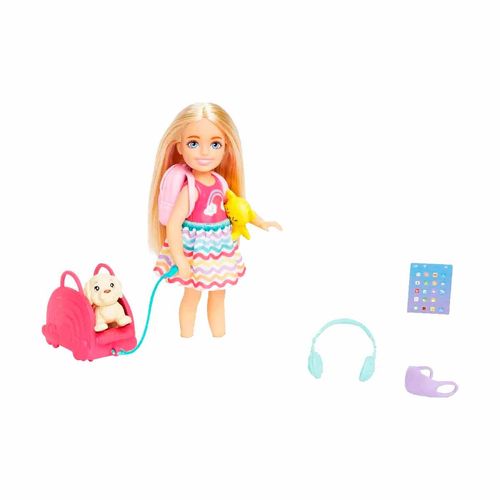 Muñeca Barbie Chelsea viajera hjy17