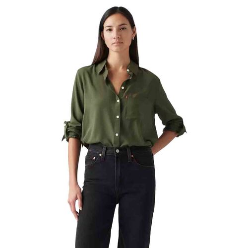 Blusa camisera Levis Misses para dama verde a8745-0008