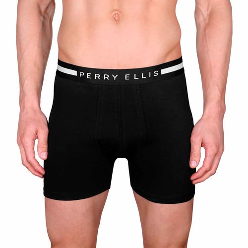 Set de bóxer Perry Ellis negro para caballero 210251