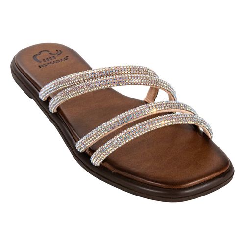 Sandalia de piso Nomadas tornasol para dama 22717