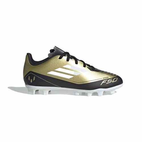 Zapato de fútbol Adidas dorado para joven IG9319