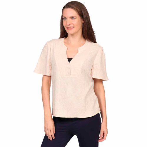 Blusa Duplan beige para dama 81755