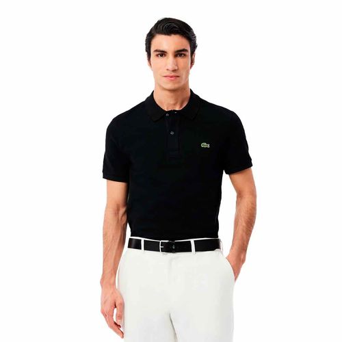 Playera tipo polo Lacoste negro para caballero ph4012-031