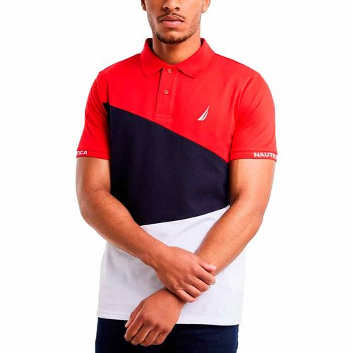 Playera tipo polo Nautica rojo para caballero n1f00077-835