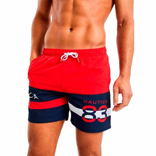 Traje de baño Nautica rojo para caballero n1f00035-835