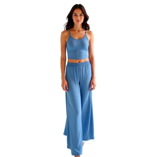 Pantalón Mako & Co azul para dama mkmp0005