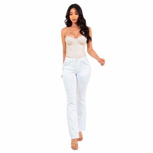 Pantalón de mezclilla Diamante blanco para dama REBEL-P-RB90199