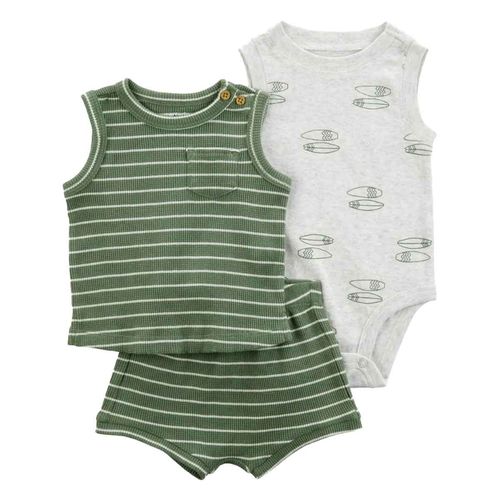 Set conjunto Carters verde para bebé 1T027610