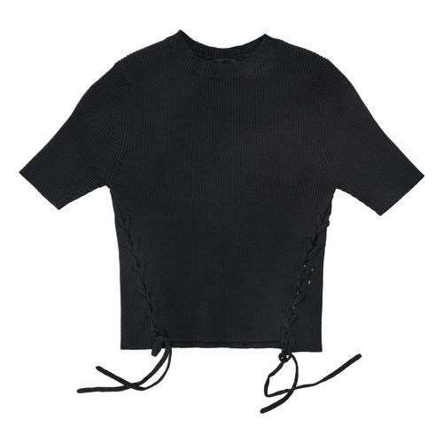 Playera Now Or Never negro para jovencita JJ3044A