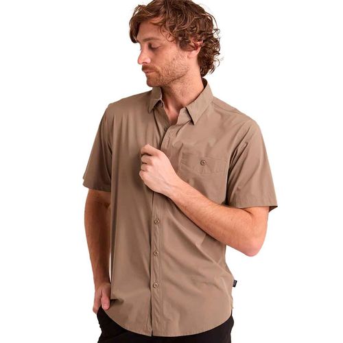 Camisa Porto Blanco café para caballero CE-2553