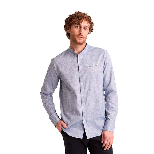 Camisa Porto Blanco azul para caballero C-2516