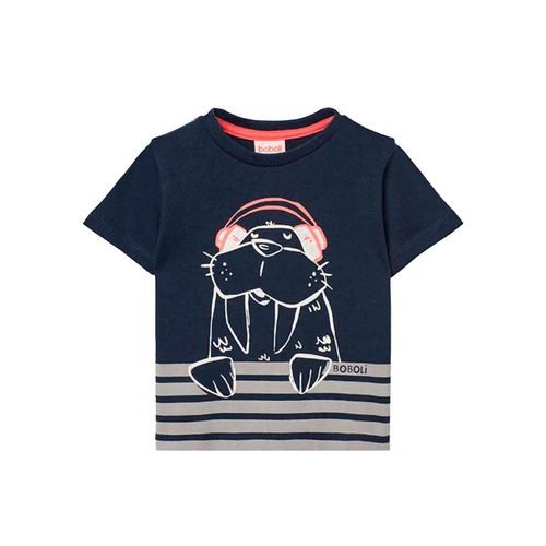 Playera Boboli azul para niño 391014