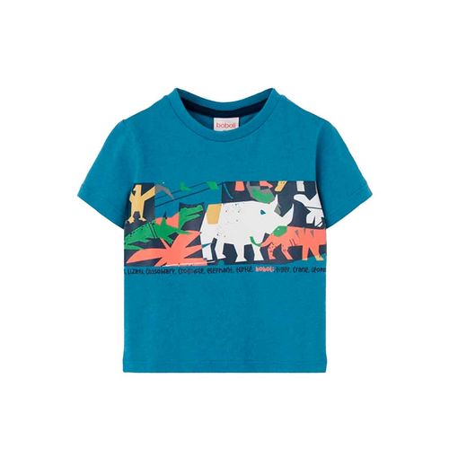 Playera Boboli azul para niño 301082