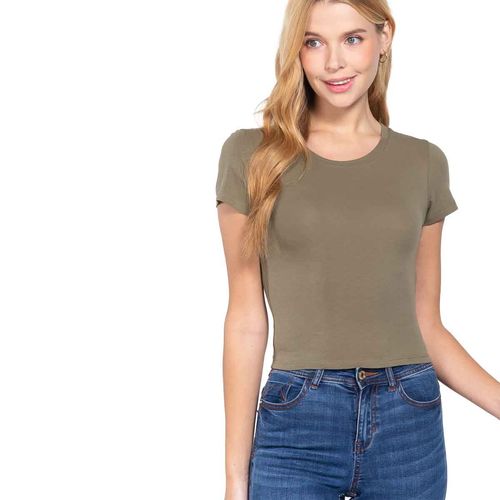 Blusa Active Usa verde para dama T12362