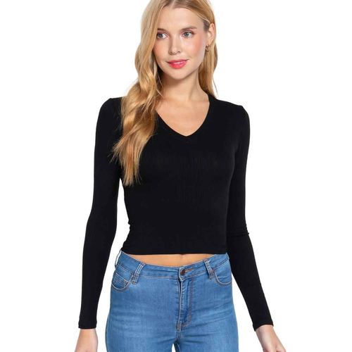 Blusa Active Usa negro para dama T12591