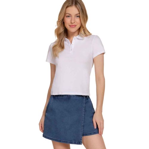 Playera tipo polo Active Usa blanco para dama T13988
