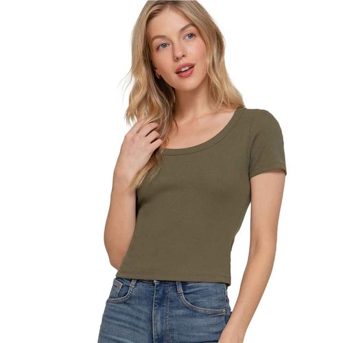 Blusa Active Usa verde para dama T14008