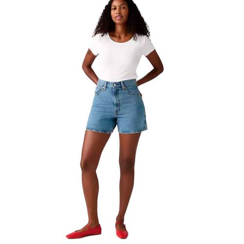 Short de mezclilla Levi's azul para dama 003KI-0005