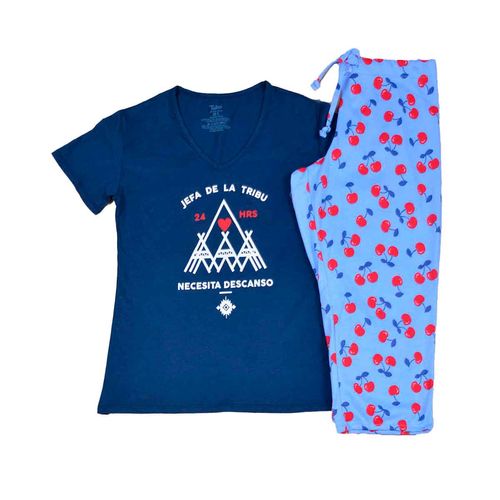 Pijama Twins marino para dama TJMC0230