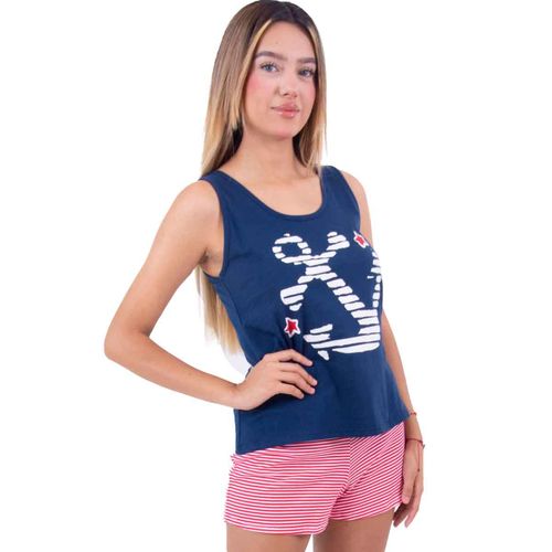 Pijama Twins marino para dama TJMS0333