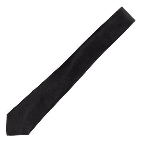 Corbata Montparnasse negro para caballero LISO1