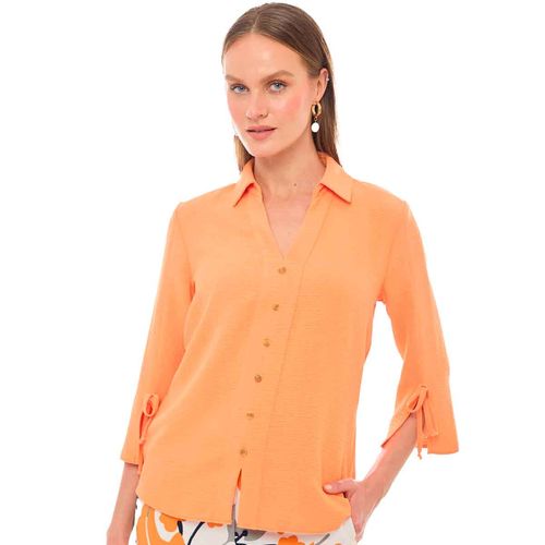 Blusa Alexis naranja para dama 48250405