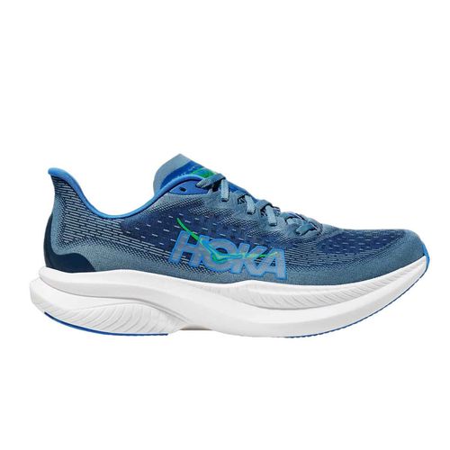 Tenis deportivo Hoka azul para caballero Mach 6 1147790-dhn