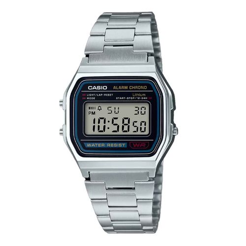 Reloj Casio para caballero plateado A158WA-1R