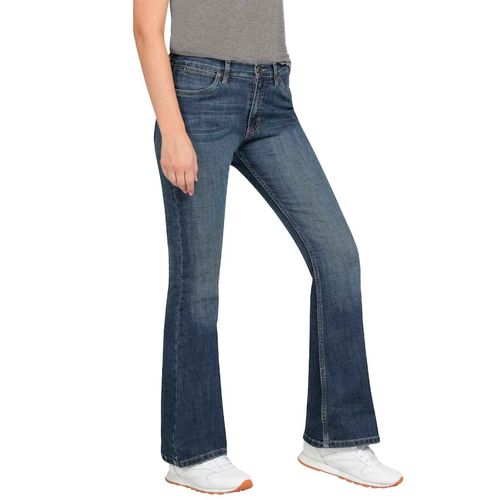 Pantalón de mezclilla Lee azul para dama 112359207