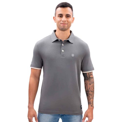 Playera tipo polo Nautica Jeans gris para caballero K47904-0LZ