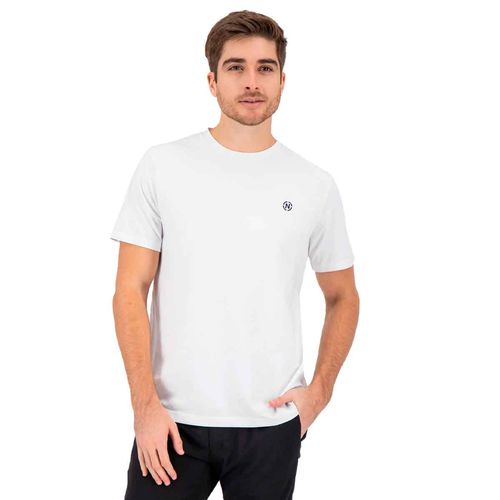 Playera Nautica Jeans blanco para caballero NJC-M-BA23-01-1