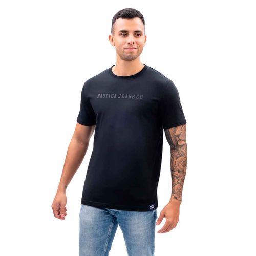 Playera Nautica Jeans negro para caballero V47984-0TB