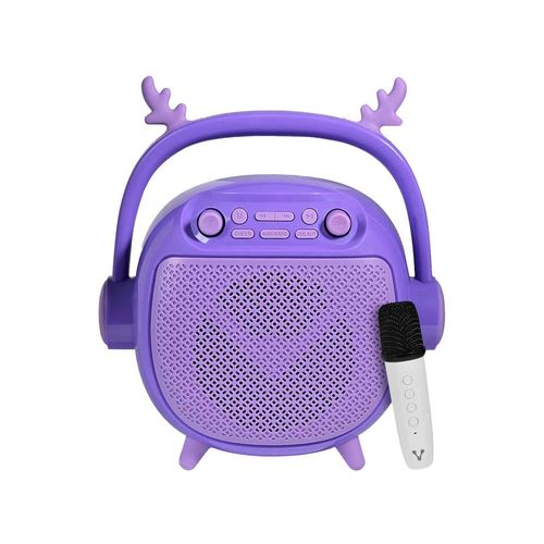 Bocina portátil Vorago infatil morado bsp-205