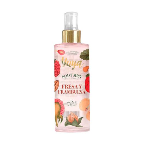 Body mist Yuya fresa y frambuesa multicolor y-bm12