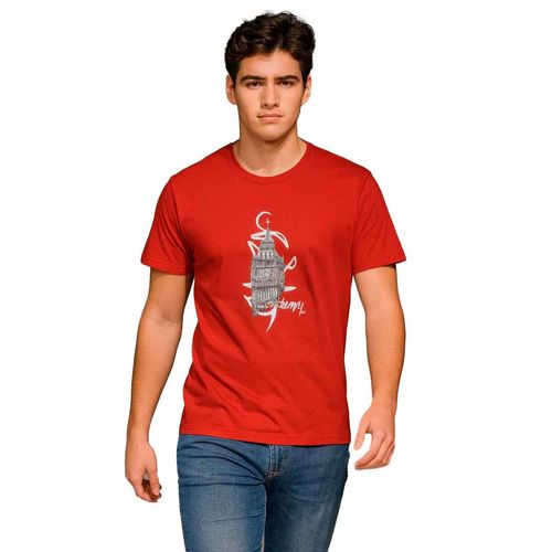 Playera Mako & Co rojo para caballero MKHY0030