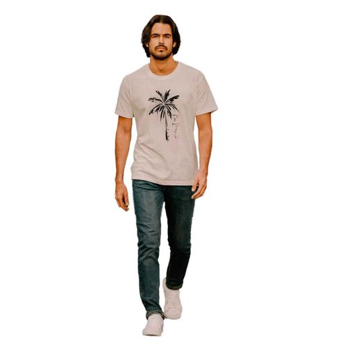 Playera Mako & Co blanco para caballero MKHY0031
