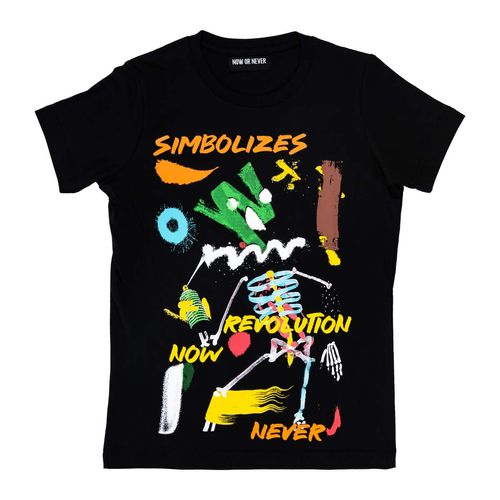 Playera Now Or Never negro para joven 321569-001