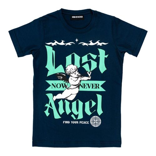 Playera Now Or Never azul para joven 321570-805