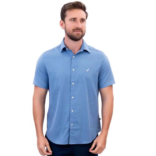 Camisa Nautica azul para caballero WR5508-4DU