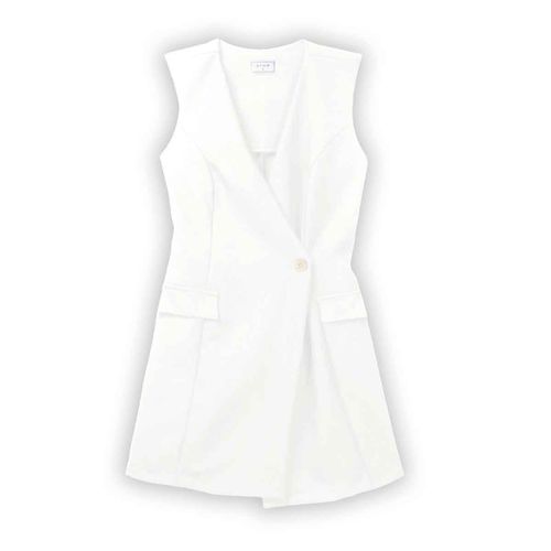 Vestido Stop blanco para dama 56837