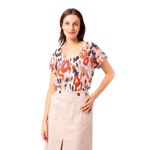 Blusa Stop café para dama 27932