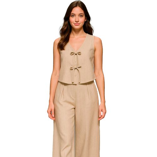 Blusa Mako & Co caqui para dama MKMB0108