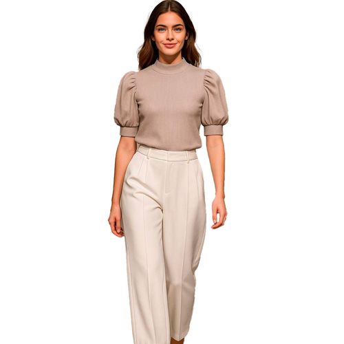 Blusa Mako & Co beige para dama MKMB0095