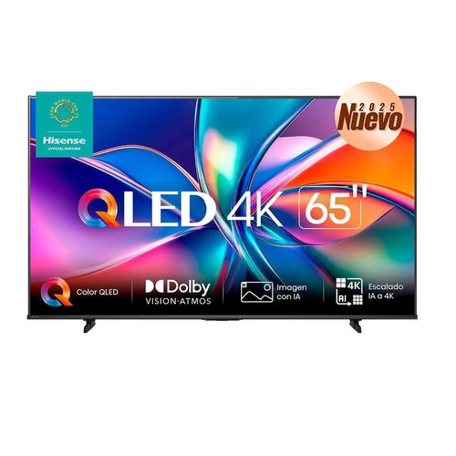 Pantalla Hisense 65p 4K qled negro 65qd6qv
